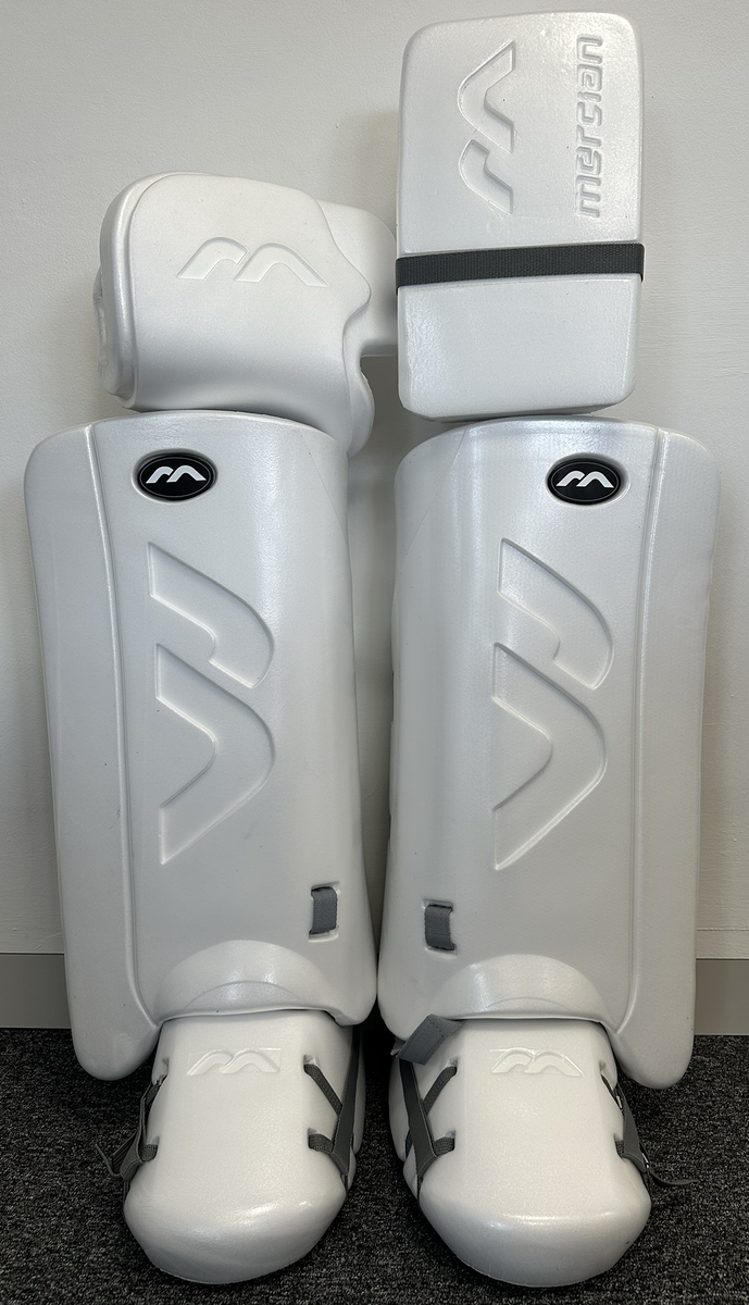 Limited Edition WHITE Mercian Elite GK Set FIELD HOCKEY GOALKEEPING