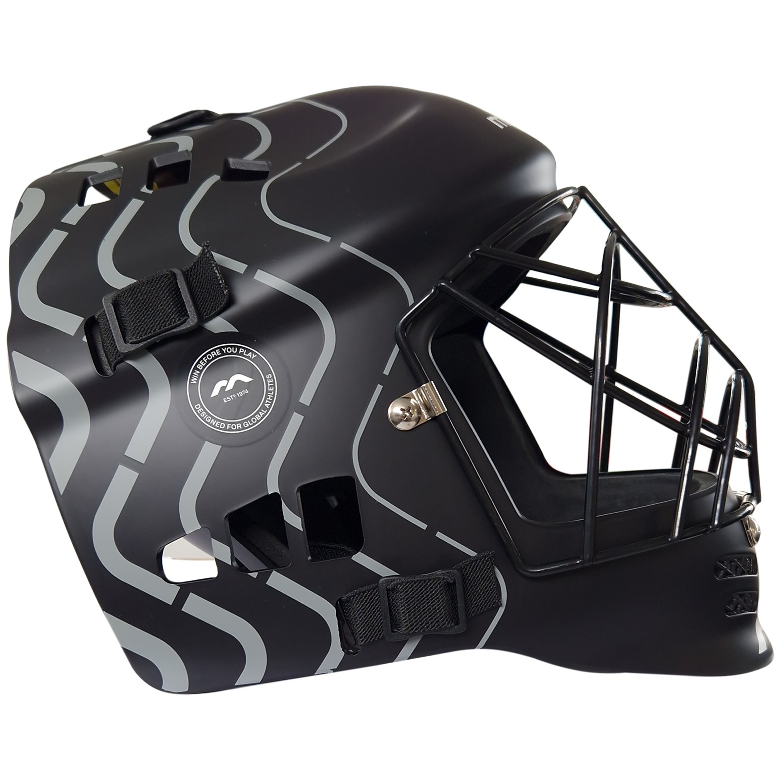 Mercian Genesis 3 Helmet : FM15GE3 : black/silver: side view