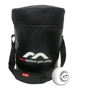 Mercian Hockey Duffel Bag with 36 White Smooth Hockey Balls - SKU HB1224SWHT