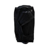 Mercian HOEV126GKBLK black goalkeeper hockey wheel bag front view with shoulder carry strap and large storage compartment