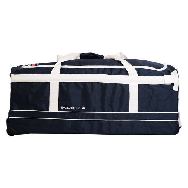 Left Side of Mercian Hockey Evolution 2 Navy Goalkeeping Bag - HOEV224GKNVY