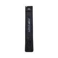 Mercian HOGE426BLK black hockey stick bag front view with vertical Mercian branding, mesh base pocket and zip top storage compartment.
