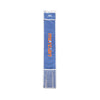 Mercian HOGE426BLU blue hockey stick bag front view with orange Mercian branding, white trim detailing and ventilated mesh lower section.
