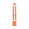 Mercian HOGE426ORG orange hockey stick bag rear view with adjustable white shoulder strap and reinforced carry structure.