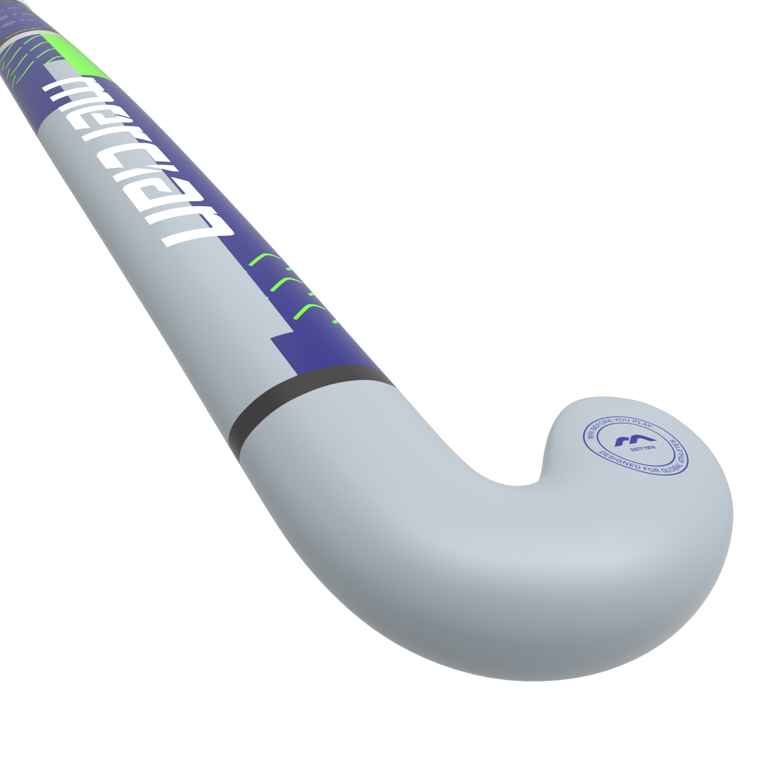 HSGECF1525 Hockey Stick GRY CF15 Pro Light Gray_Angled Half Rear Shaft