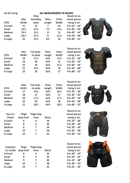 Mercian Genesis 1 Body Armour - Level 3 Protection for Intermediate Goalkeepers