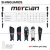 Mercian Genesis 1 Shinguards : SGGE1 : size chart