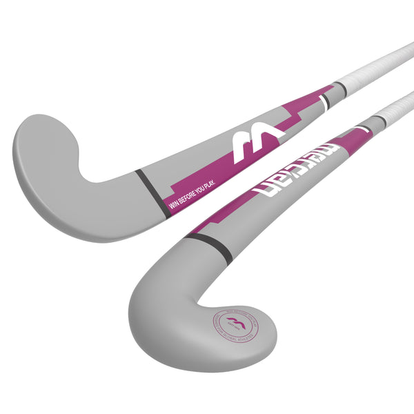 W1Plus_Purple Hockey Stick 2 Sticks Angled Head to Handle