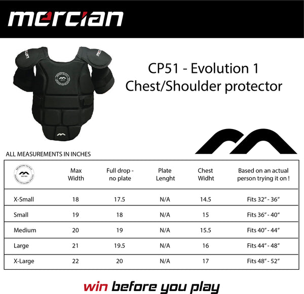 Mercian Evolution 1 Chest/Shoulder Protector : CP51EV