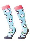 Hingly Hockey Socks Penguin - White penguins on a white sock