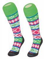 Hingly Hockey Socks Nordic Fluo - Nordic pattern hooped sock