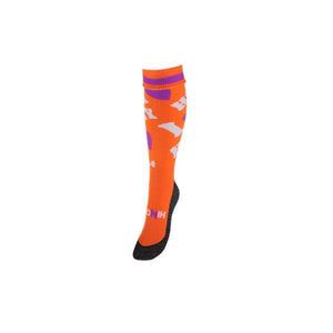 Hingly Hockey Socks I Love Hockey Orange/Purple